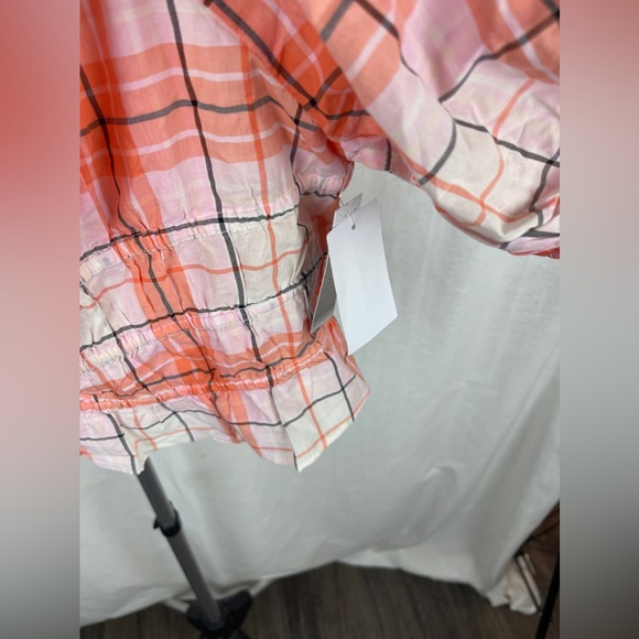 Abound SQUARE NECK YARN DYE TOP IN CORAL PINK Size Large NWT - Picture 4 of 11